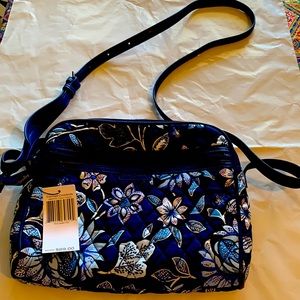 Trimmed crossbody in Tropics Tapestry